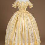 Striped Cotton Dress ~ ca. 1850s