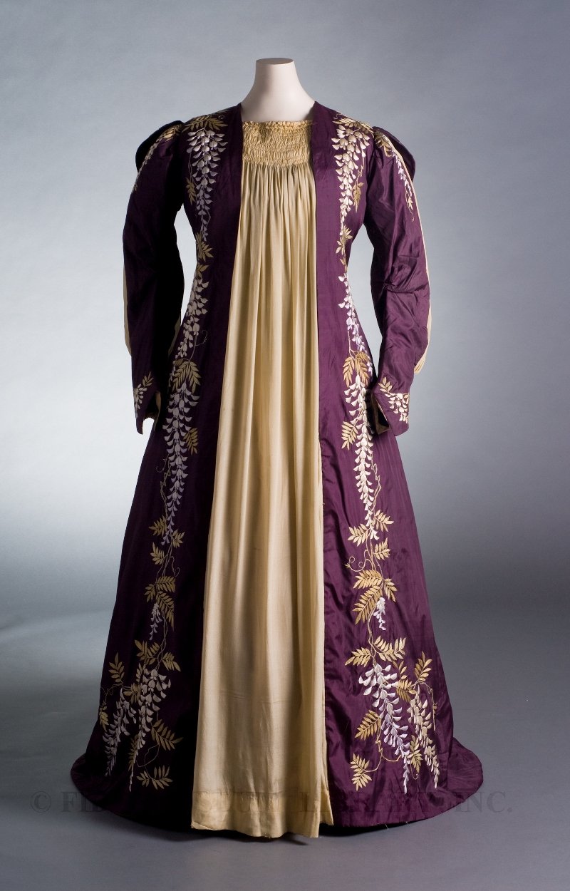 The Sewing Goatherd The 1890s Minerva McGonagall Tea Gown  Inspiration  and Fabric