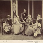 family in the garden  ~  1850s-60s