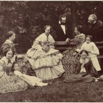 group portrait in the garden  ~  1850s-60s