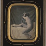 seated female nude  ~  1850s
