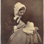 Paul Nadar at the breast of his wet nurse  ~  1856