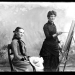 Female Painter and her Model ~ ca. 1880s