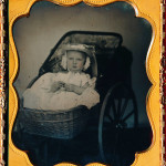 Baby in Wicker Carriage ~ 1840s-50s