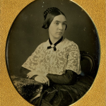 Woman wearing a lace Pelerine ~ ca 1846