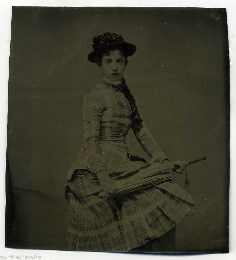 Teenage Girl with Parasol ~ ca. 1880s – costume cocktail