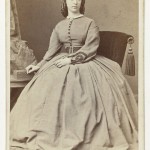 Young Lady with embroidered sleeves, 1860s