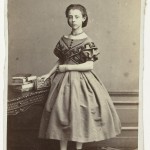 Girl in Meander patterned Dress, ca. 1863