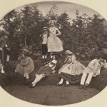 Group portrait of the Asser-children in fancy dresses, 1856