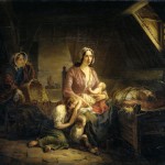 Rich Lady visiting poor Family, 1853