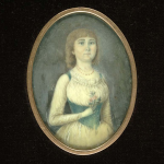 Lady with flower in her hand, ca. 1790s