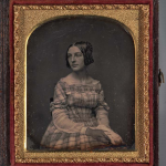 Young Woman in Plaid Dress, ca. 1850s