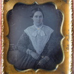 Unknown woman with lace pelerine, ca. 1845