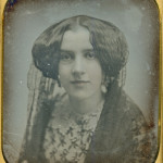 Lady with lace Veil, ca. 1850
