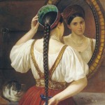 Girl in front of Mirror, 1848