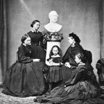 Victoria’s five daughters (Alice, Helena, Beatrice, Victoria and Louise) mourning their father, 1862