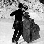 Skaters dancing on the ice in Central Park, ca. 1890