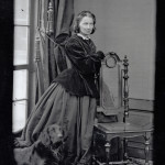 Bertha Wehnert-Beckmann with her dog Pluto, late 1860s