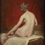 seated female nude, ca. 1825