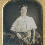 Lady with lace pelerine, 1840s