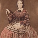 Lady wearing Fancy Apron, 1860s
