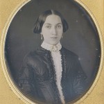 Lady with deep vee Bodice, 1840s