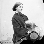 Helen Dillon with Dog, 1864