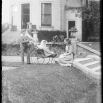 Robert Dillon with his sisters Georgiana & Edith (in a pram), ca. 1880