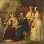Princess Elisabeth of Saxe-Altenburg and her family, 1848