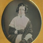 Lady with extravagant hairdo, 1840s