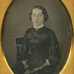 Lady in unusual bodice, 1840s