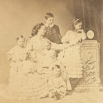 Alexandra Josefovna, Grand Duchess Constantine of Russia & her six children,  ca.1863