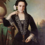 Lady with Camelia, ca. 1850