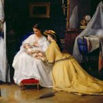 Visiting the new Mother, 1863