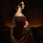 Lady in red, ca. 1830s