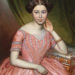 Lady in Pink Evening Dress, 1852