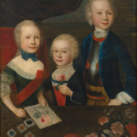 Three smiling Children, 18th Century