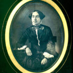 Lady with eccentric necktie, 1850s