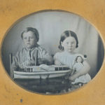 Boy and Girl with their toys, ca. 1840s