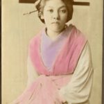 Japanese woman with Kanzashi in her hair, date unknown