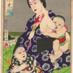 Japanese mother breastfeeding, ca. 1890-1900