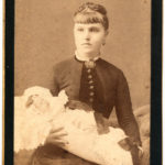 post-mortem memorial portrait, ca. 1880s