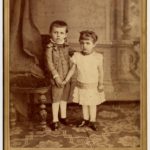 Brother and Sister holding hands, ca. 1880s