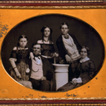 Benjamin family group portrait, 1850s
