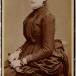 Lady with folded fan, ca. 1880s