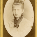 Lady with braided bun, ca. 1870s