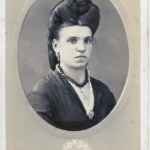 Lady with large braid, ca. 1870s