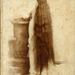 Lady with long hair, ca. 1890s-1900s