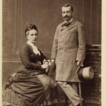 Maria Caroline Eva van Ursel & husband Baron Albert Victor Nau de Champlouis, ca. 1875
