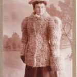 Woman in lamb wool, ca. 1890s